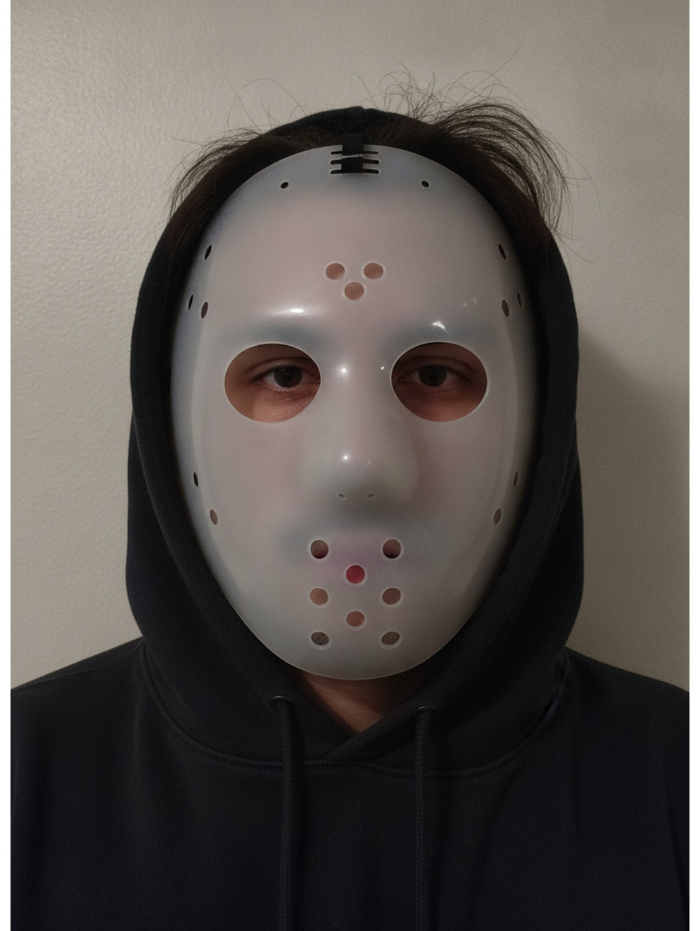 White Hockey Style Halloween Mask